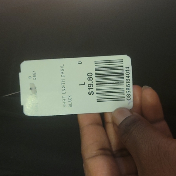 Forever 21 BLACK RUCHED KEYHOLD SLEEVE BLACK DRESS - Picture 8 of 8